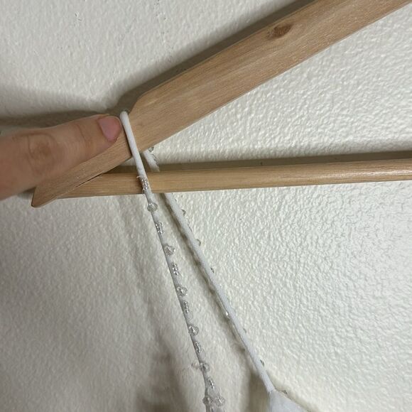 Mac Duggal APPLIQUED V NECK SLEEVELESS OPEN BACK A LINE GOWN embellished dress - Picture 13 of 16